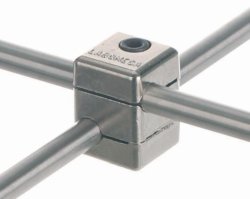 Cross bosshead, right-angle format, Aluminum alloy | Jaw opening mm : 12 ... 13 x 12 ... 13